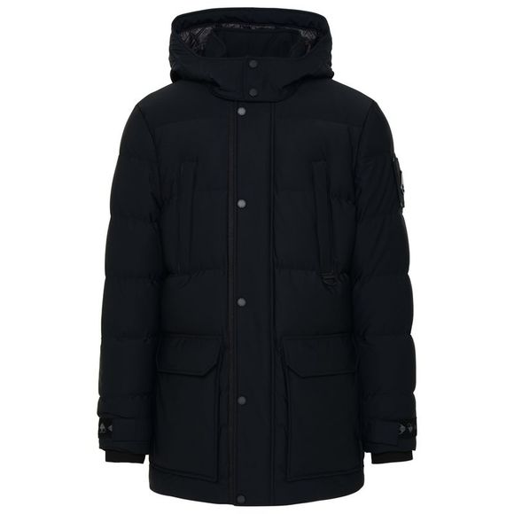 MOOSE KNUCKLES Black Nylon Valleyfield Puffer Jacket